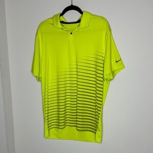 Nike Men's Bright Yellow Polo Shirt